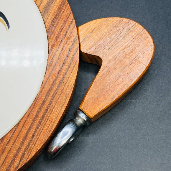 Vintage Teapot Shaped Cheese Board and Utensils SET, Mid Century Rooster Hanging - Picture 5 of 16